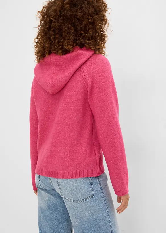 Pull en fine maille avec strass, bonprix