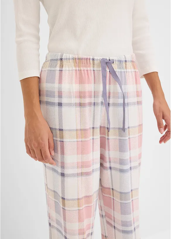 Gewebte Pyjamahose (2er Pack) aus Flanell, bonprix