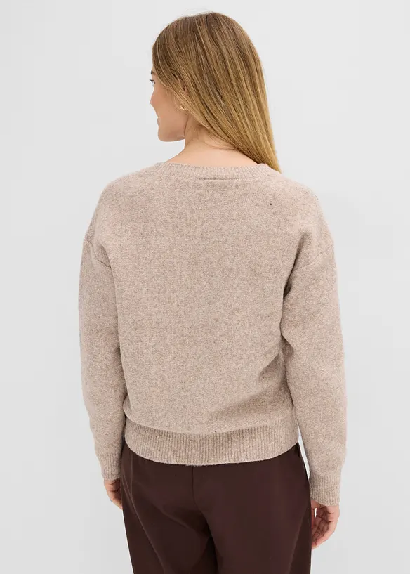 Pullover mit Pailletten-Applikation, bonprix