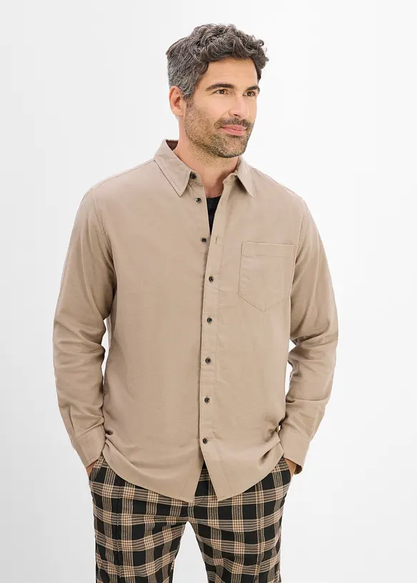 Flanellhemd aus Baumwolle in Regular-Fit, bonprix