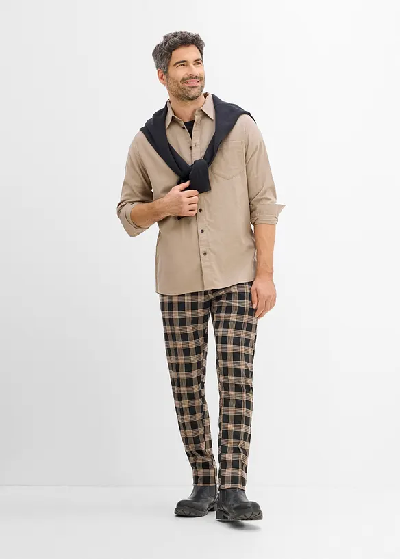 Flanellhemd aus Baumwolle in Regular-Fit, bonprix