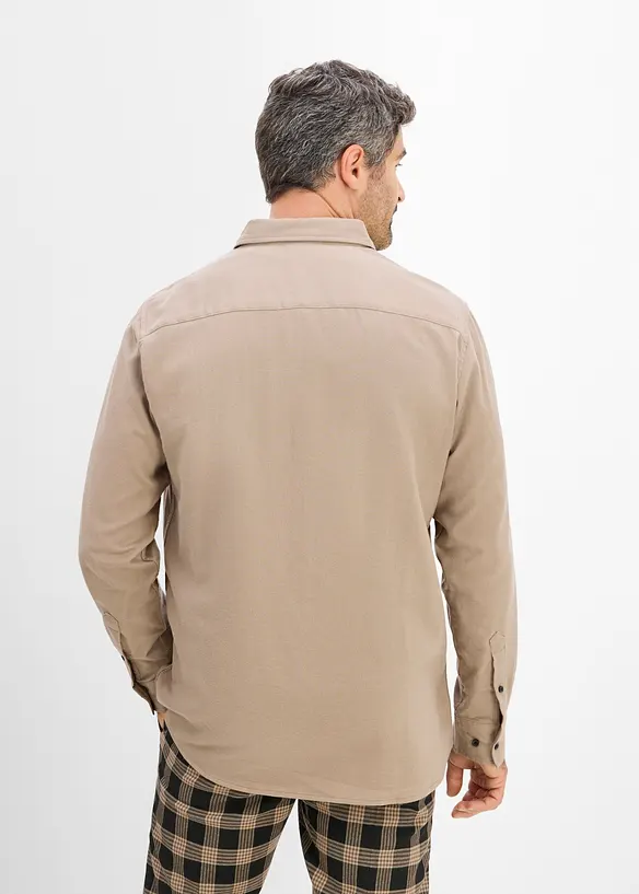 Flanellhemd aus Baumwolle in Regular-Fit, bonprix