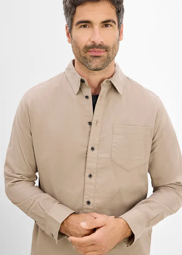 Flanellhemd aus Baumwolle in Regular-Fit, bonprix
