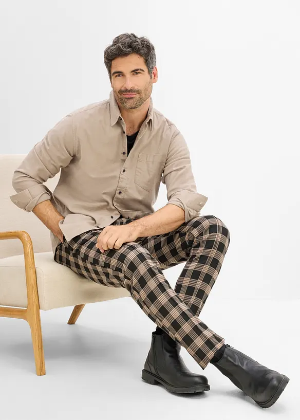 Flanellhemd aus Baumwolle in Regular-Fit, bonprix