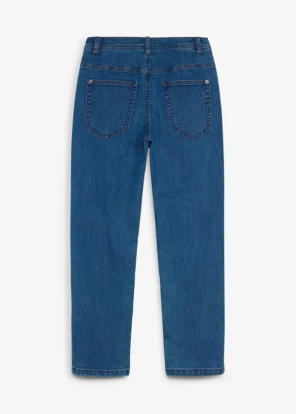 Jean Regular Fit avec doublure chaude en jersey &agrave; carreaux, bonprix