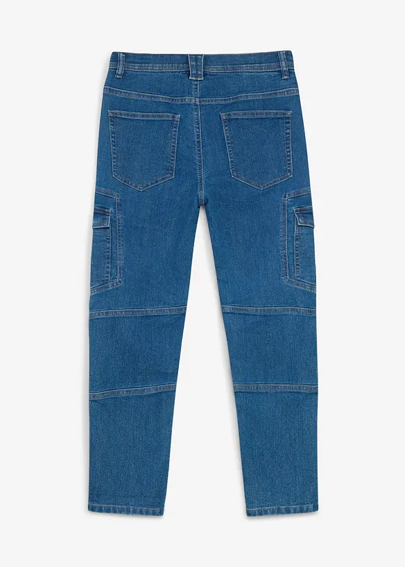 Jean Regular Fit &agrave; poches cargo, doublure chaude en jersey, bonprix