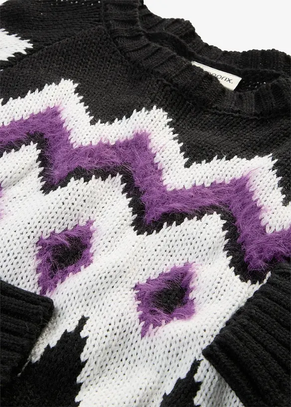 Pull en grosse maille &agrave; motif Fair Isle, bonprix