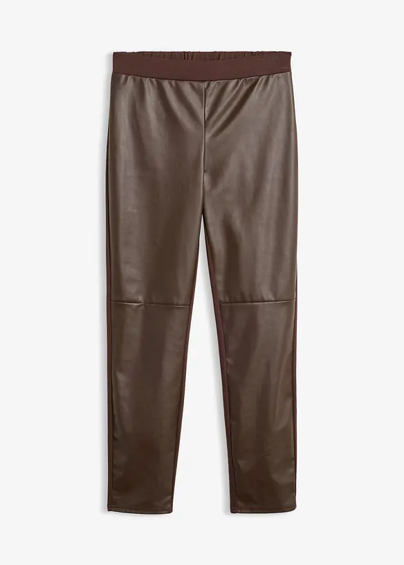 Legging enduit avec coutures d&rsquo;empi&egrave;cement aux genoux, bonprix