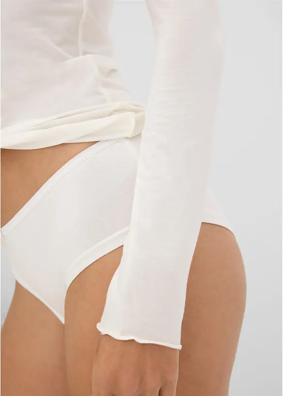 Ultralight Langarmshirt mit U-Boot-Ausschnitt aus Kaschmir-Mix, bonprix