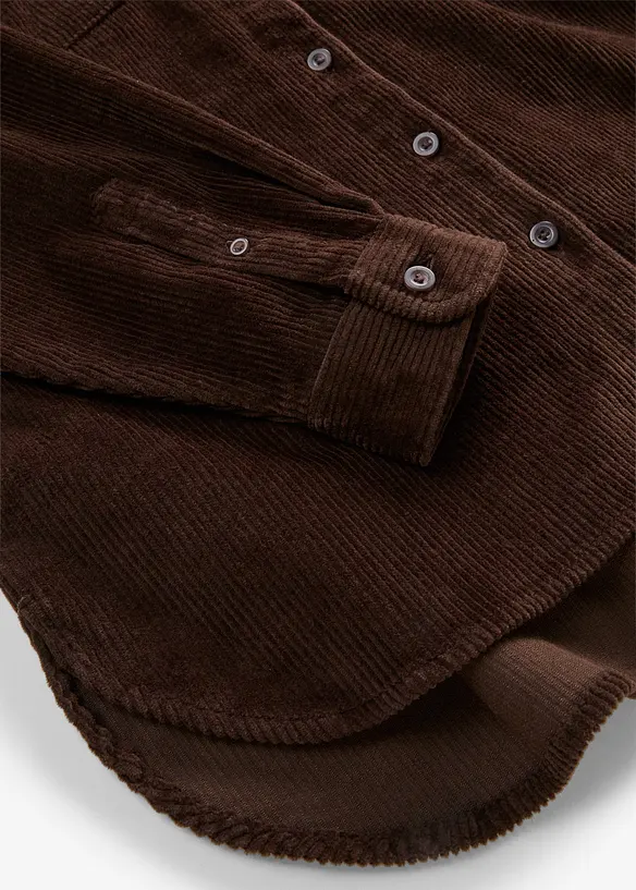 Surchemise oversize en velours c&ocirc;tel&eacute;, bonprix