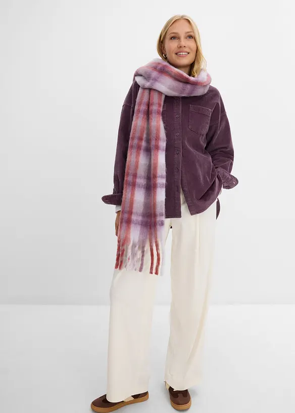 Surchemise oversize en velours c&ocirc;tel&eacute;, bonprix