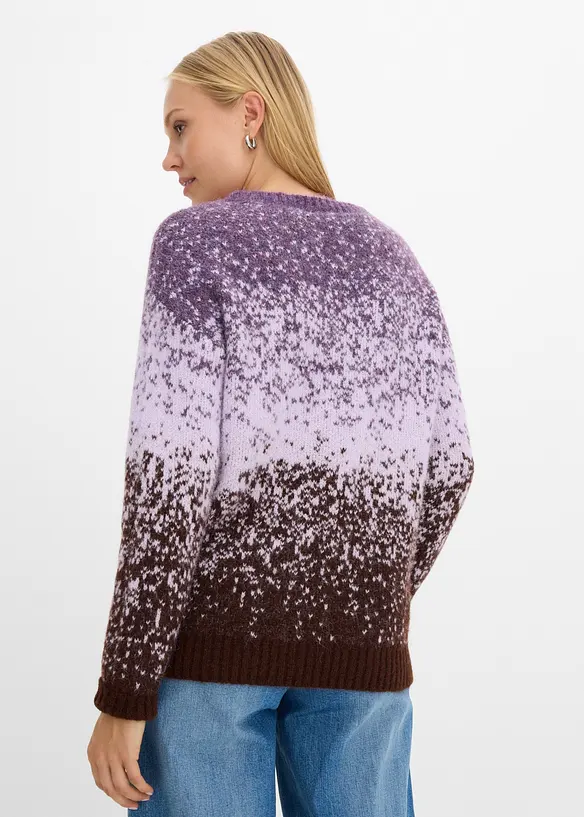 Pull en fil duveteux, bonprix