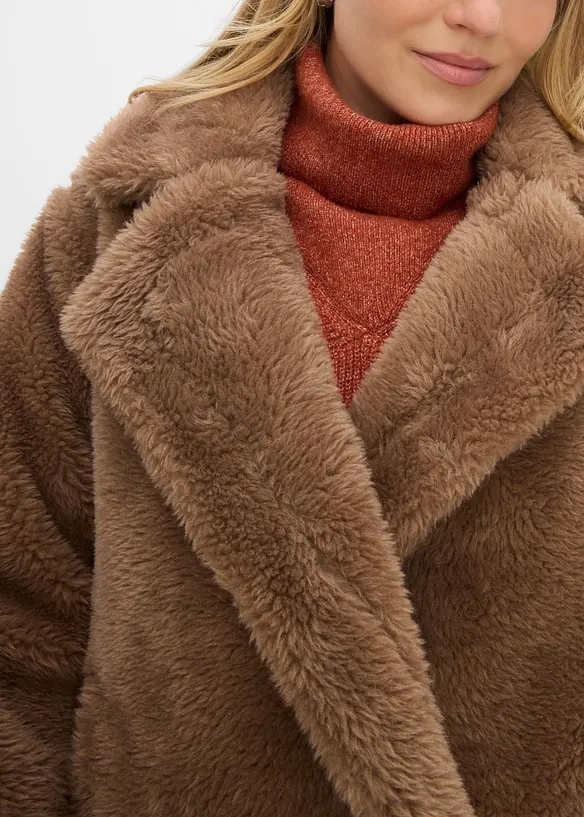 Oversize Teddy-Jacke, bonprix