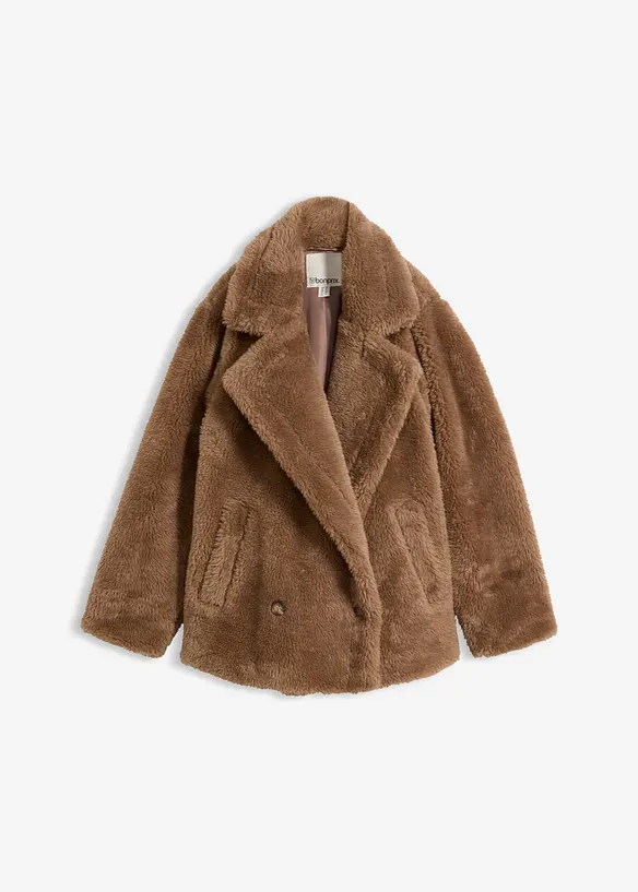 Oversize Teddy-Jacke, bonprix