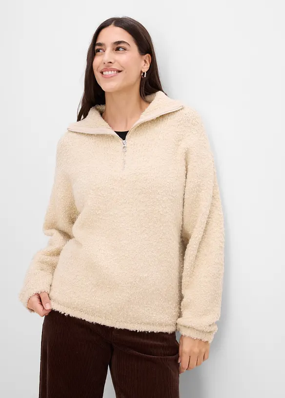 Troyer in Boucl&eacute;-Optik, bonprix
