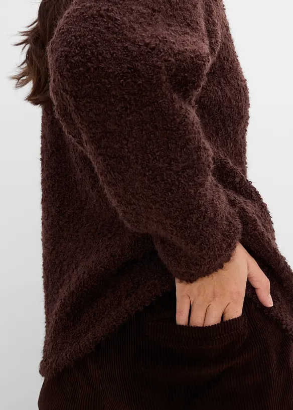 Pull camionneur, aspect boucl&eacute;, bonprix