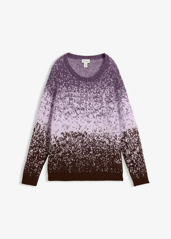 Pull en fil duveteux, bonprix