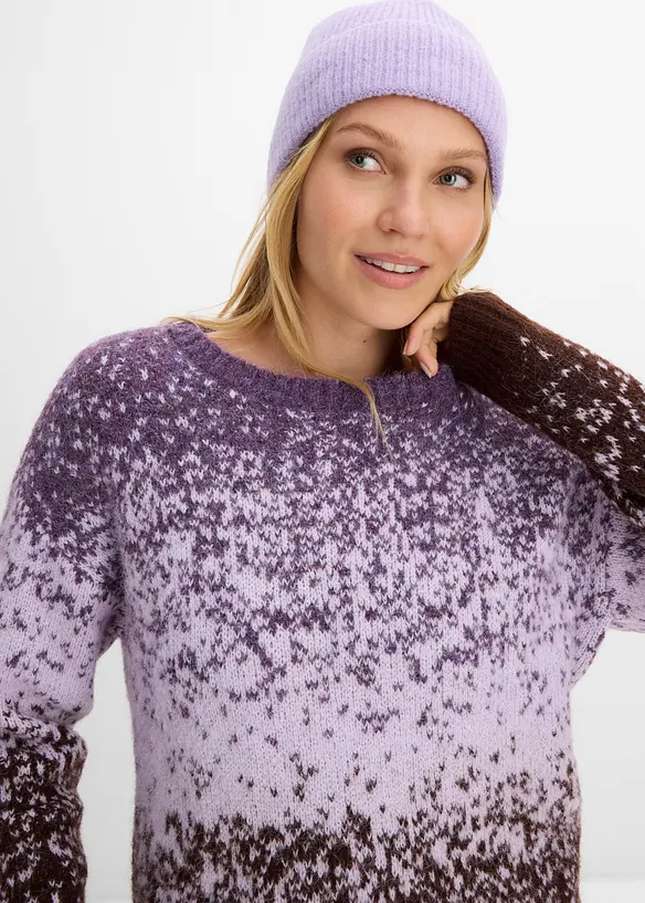 Pull en fil duveteux, bonprix