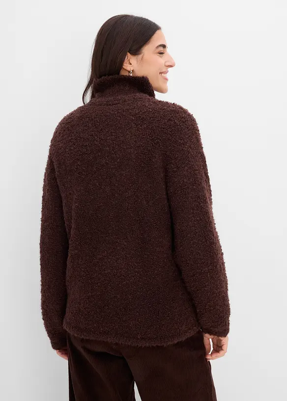 Pull camionneur, aspect boucl&eacute;, bonprix
