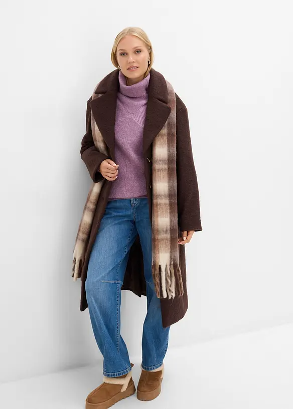 Outdoor-Mantel in Boucl&eacute; Optik, bonprix