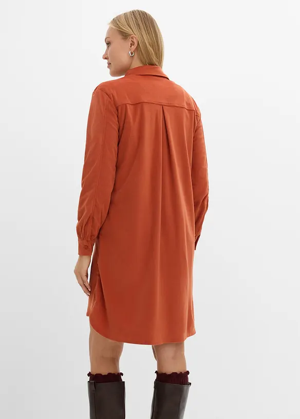 Robe oversize en velours c&ocirc;tel&eacute;, bonprix