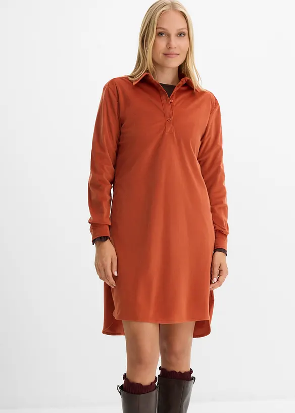 Robe oversize en velours c&ocirc;tel&eacute;, bonprix