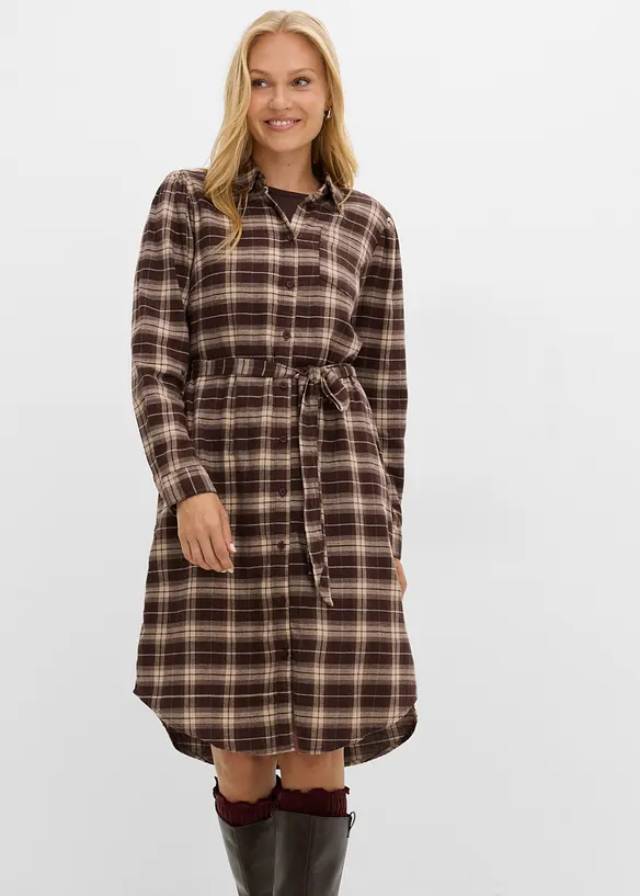 Robe-chemise 100% coton, bonprix