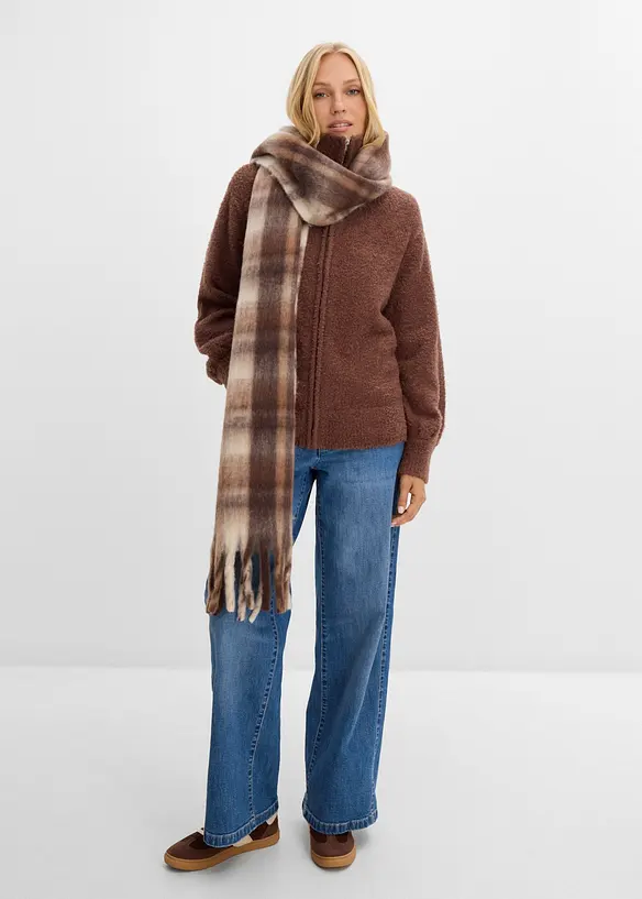 Boucl&eacute;-Strickjacke, bonprix