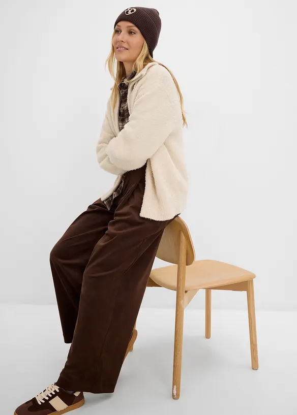 Boucl&eacute;-Strickjacke, bonprix