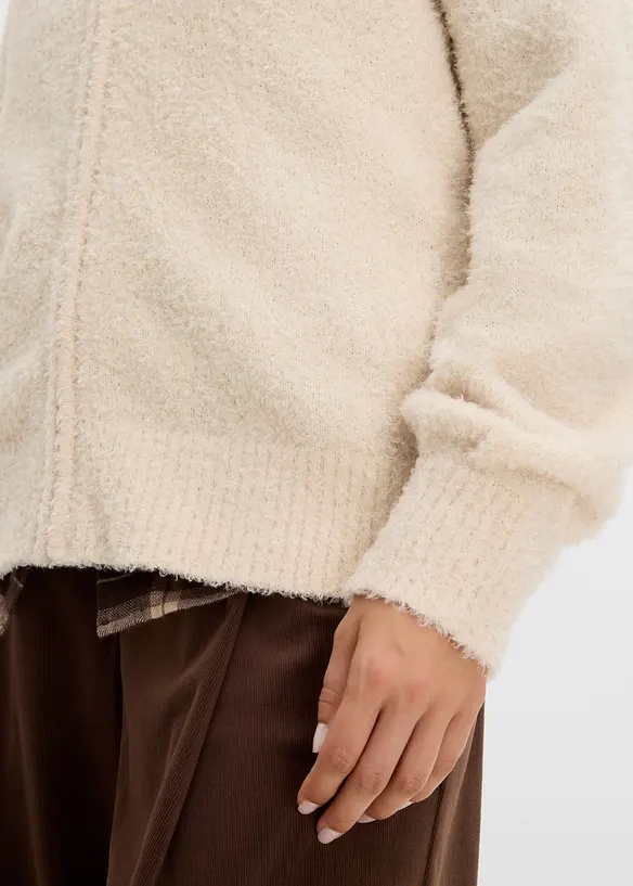 Boucl&eacute;-Strickjacke, bonprix
