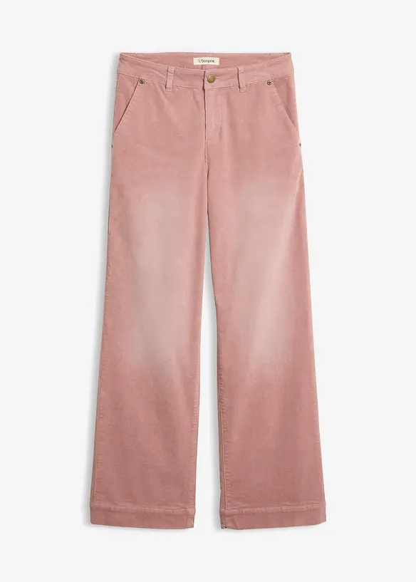 Weite Cordhose aus Baumwoll-Mix, bonprix