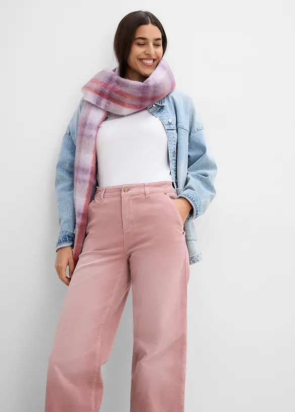Weite Cordhose aus Baumwoll-Mix, bonprix