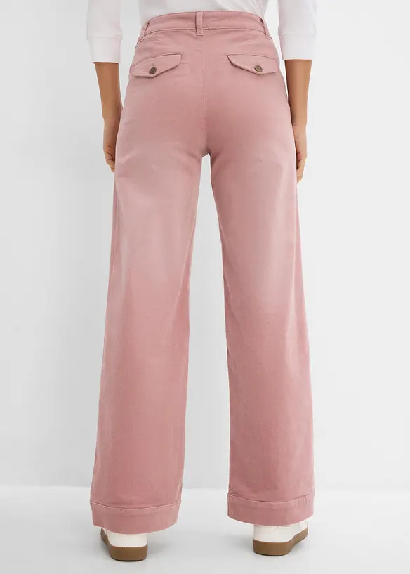 Weite Cordhose aus Baumwoll-Mix, bonprix