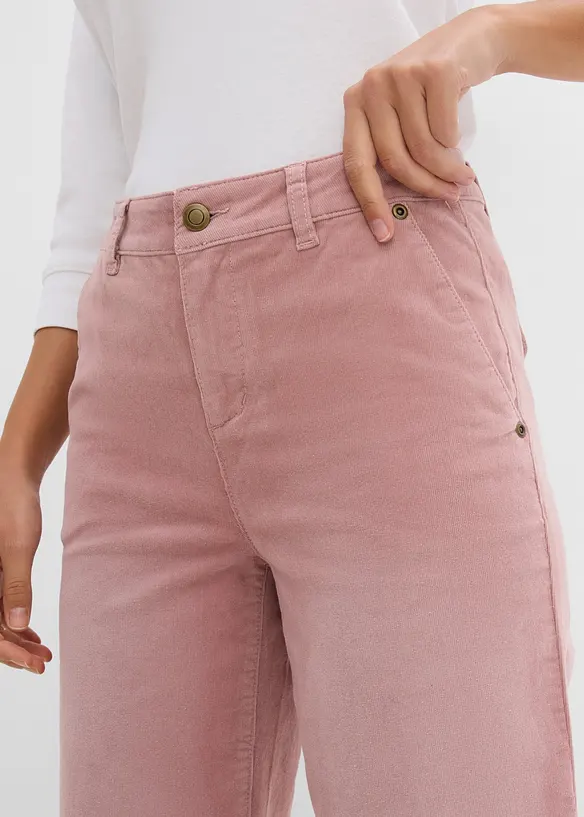 Weite Cordhose aus Baumwoll-Mix, bonprix