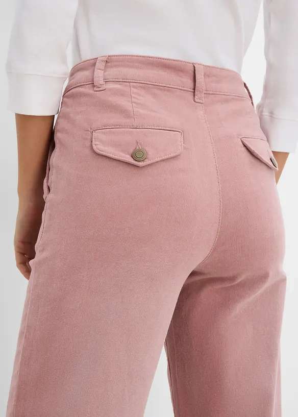 Weite Cordhose aus Baumwoll-Mix, bonprix