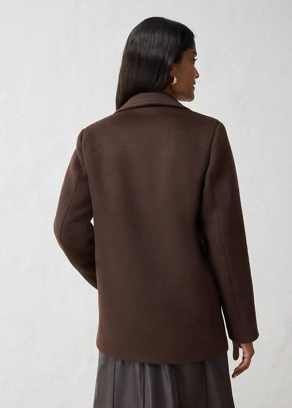 Caban en laine m&eacute;lang&eacute;e, bonprix