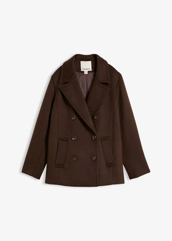 Caban en laine m&eacute;lang&eacute;e, bonprix
