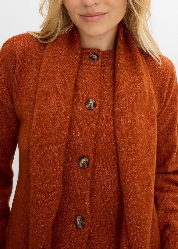 Strickjacke mit Schalkragen, bonprix