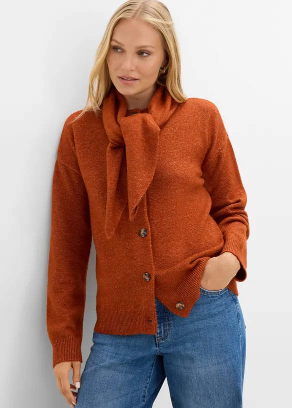 Strickjacke mit Schalkragen, bonprix