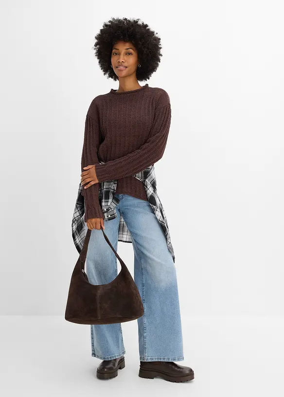 Grobstrick-Pullover, bonprix