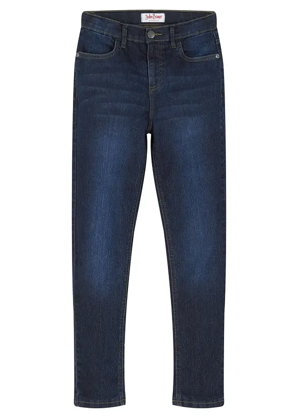 Jean chaud taille mi-haute, doublure jersey, bonprix
