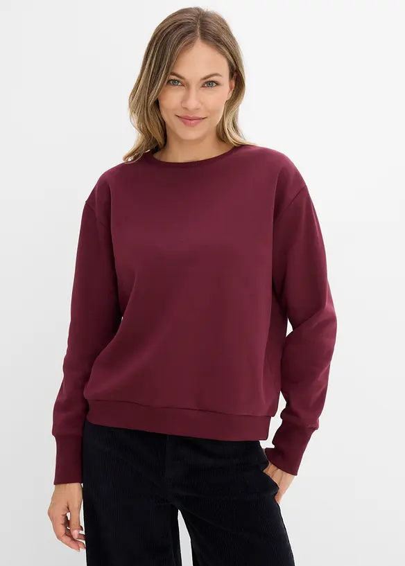 Oversize-Sweatshirt aus weichem Baumwoll-Mix, bonprix