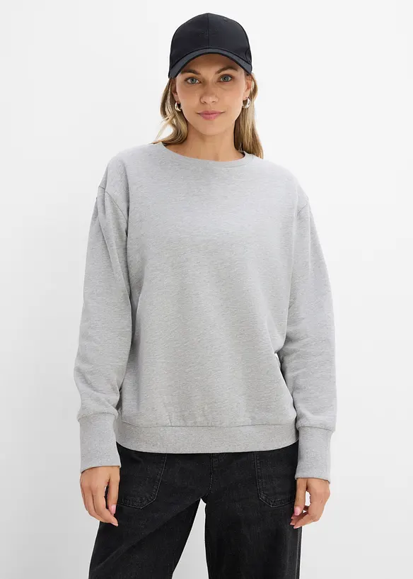 Oversize-Sweatshirt aus weichem Baumwoll-Mix, bonprix
