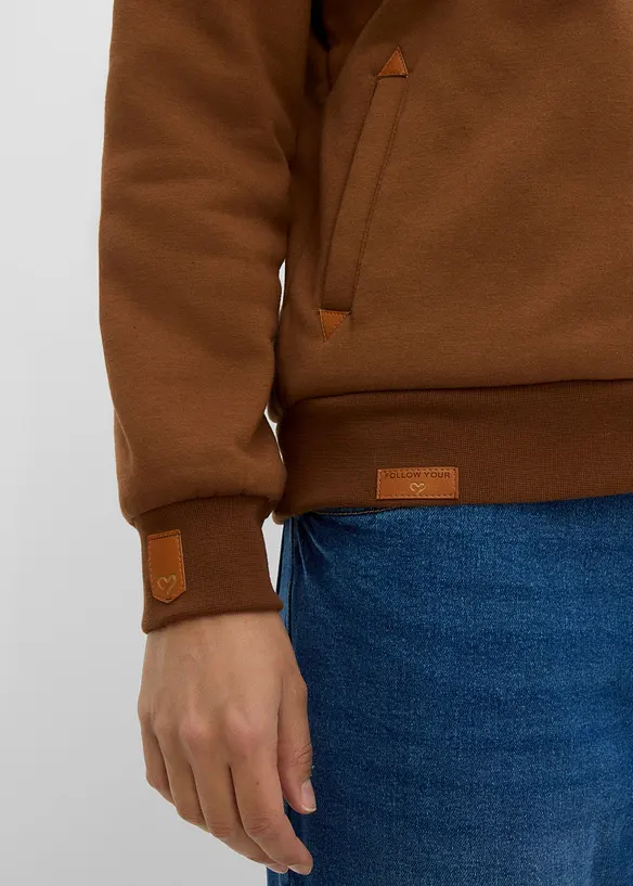 Kapuzen-Sweatjacke mit Teddyfutter, bonprix