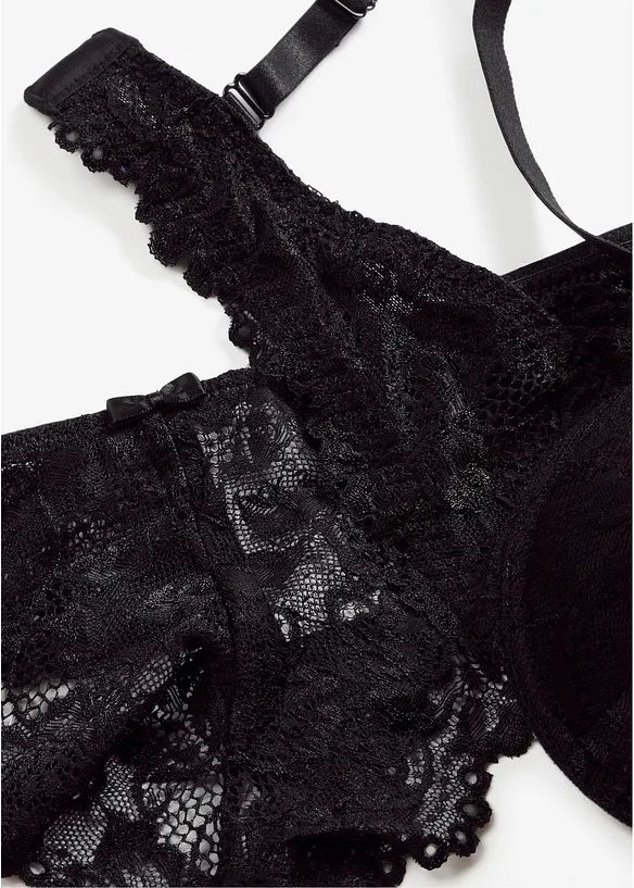 Soutien-gorge &agrave; coques + string en dentelle (ens. 2 pces), bonprix
