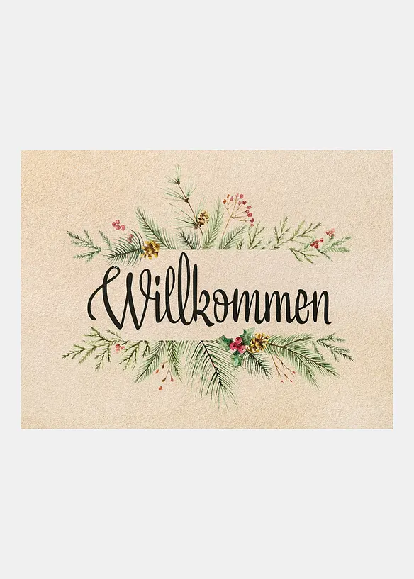 Waschbare Fu&szlig;matte mit Statement, bonprix