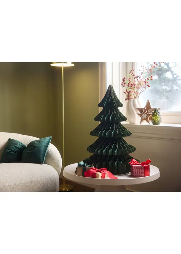 Sapin de No&euml;l d&eacute;coratif en papier, bonprix