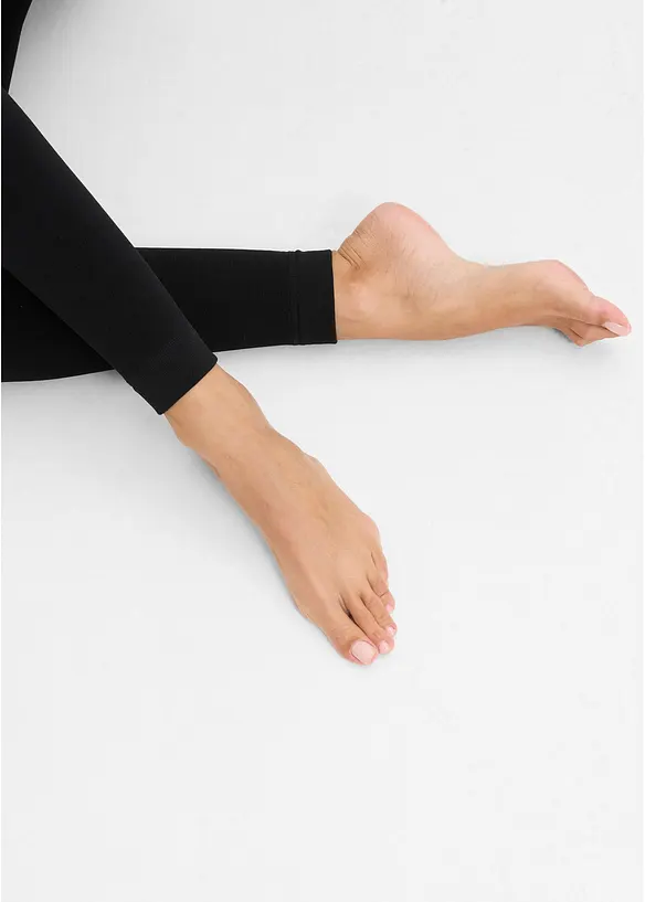 Lot de 2&nbsp;leggings chauds doubl&eacute;s polaire douce 140D, bonprix