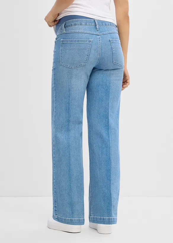 Weite Umstandsjeans aus elastischem Denim, Full Length, bonprix