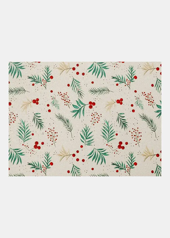 Waschbare Fu&szlig;matte mit weihnachtlichem Design, bonprix
